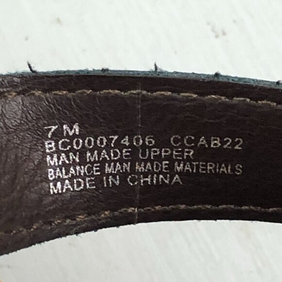 BOC Women's Size 7M Brown Open Toe Flower Applique Slip On Slides Sandals - Picture 12 of 13